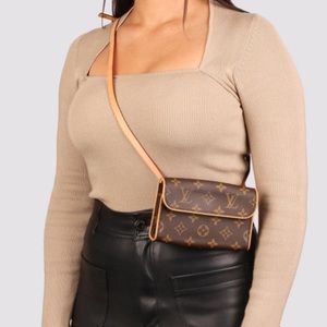 NEW - Louis Vuitton Florentine Pochette with belt! NEVER USED!